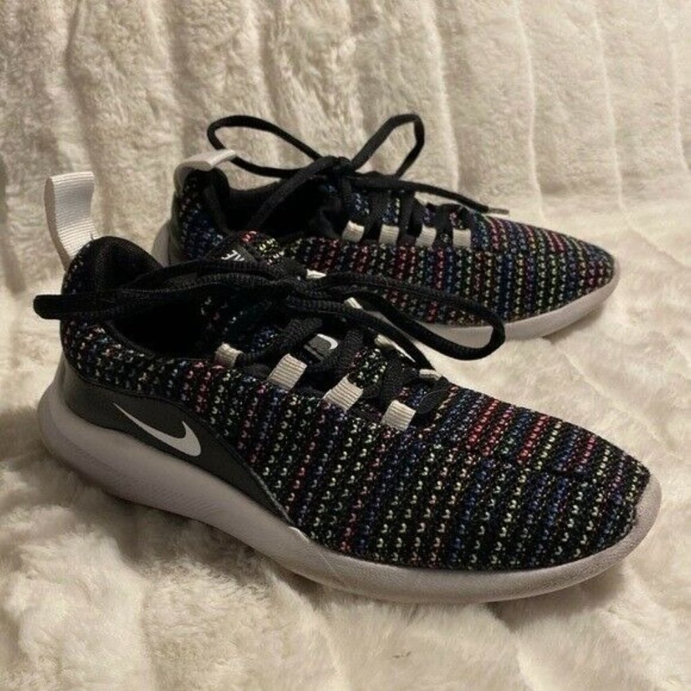Nike Viale SE Sneaker Running Rainbow Kids Youth Size 1 - Picture 2 of 10